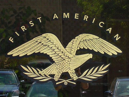First American Window Graphic by Landmark Signs Inc.