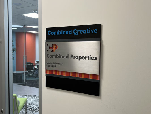 Combined Creative ADA Sign by Landmark Signs Inc. 