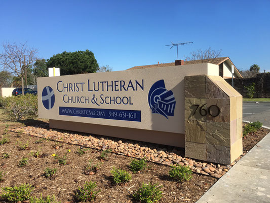 Christ Lutheran Church Monument Sign by Landmark Signs Inc.