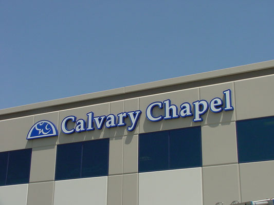 Calvary Chapel Channel Letter Sign by Landmark Signs Inc. 