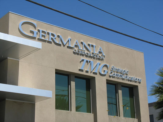 Germania Dimensional Letter Sign by Landmark Signs Inc.