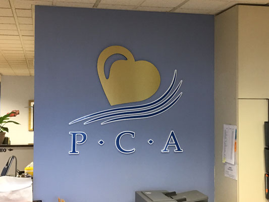 P.C.A. Dimensional Letter Sign by Landmark Signs Inc.