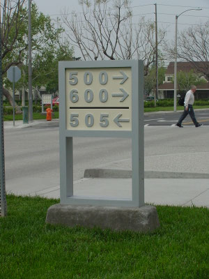 City Parkway Directional Sign by Landmark Signs Inc.