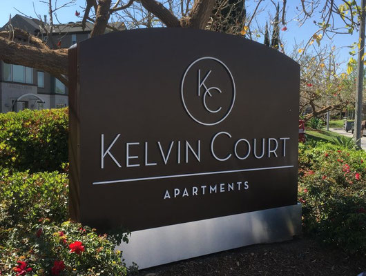 Kelvin Court Apartments Monument Sign