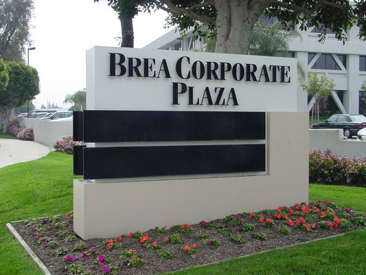 Brea Corporate Plaza Monument Sign by Landmark Signs Inc.