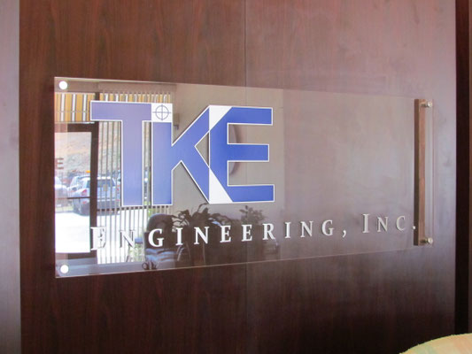 TKE Engineering Lobby Signs by Landmark Signs Inc