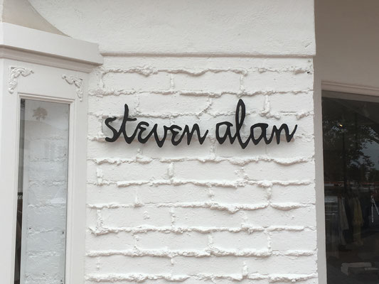 Steven Alan Dimensional Letter Sign by Landmark Signs Inc.