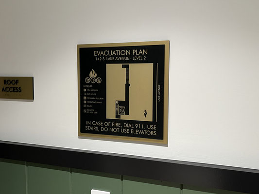 Evac Plan ADA Sign by Landmark Signs Inc. 