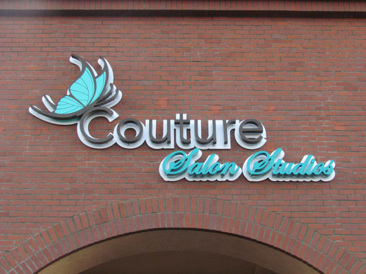 Couture Salon Studios Channel Letter Sign by Landmark Signs Inc. 