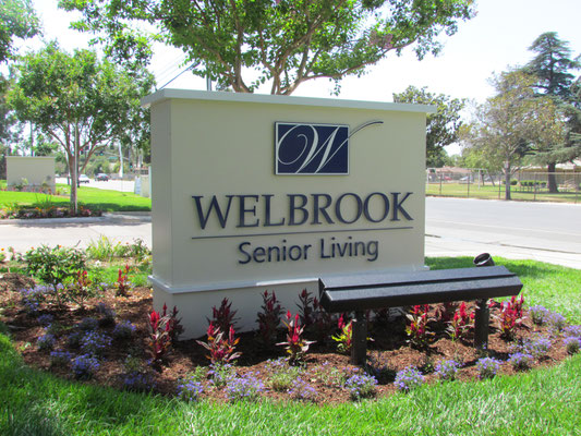 Wellbrook Senior Living Monument Sign by Landmark Signs Inc.