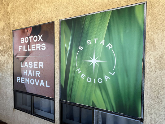 5 Star Medical Window Graphic by Landmark Signs Inc.