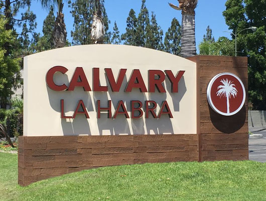 Calvary Church Monument Sign