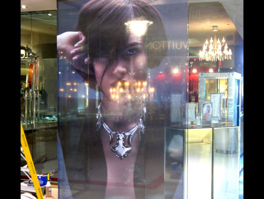 Baccarat Window Graphic by Landmark Signs Inc.