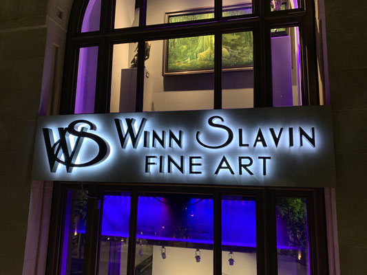 Winn Slavin Fine Art Channel Letter Sign by Landmark Signs Inc. 