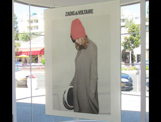 Zadig & Voltaire Window Graphic by Landmark Signs Inc.