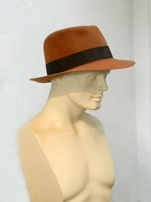 Herrenhut Fedora Velourfilz