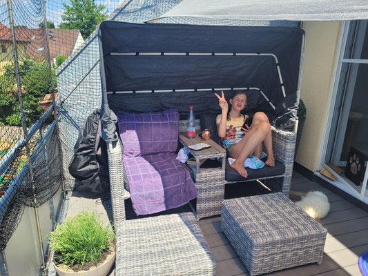 Chillen auf der Dachterrasse