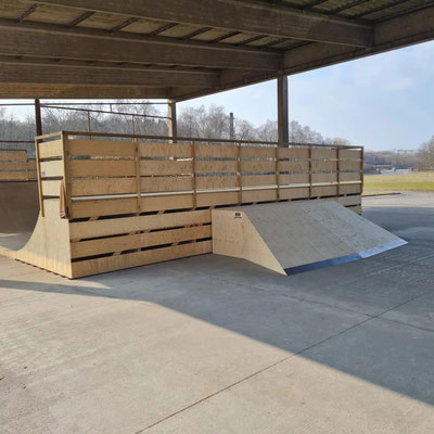 Rampen Skatepark, mit Fallschutz
