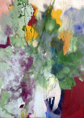 Le sacre du printemps 1- Technique mixte sur toile, 100x73 cm