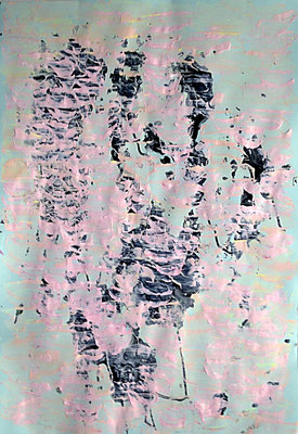 Sans titre 5, Technique mixte  70x100 cm, 2018