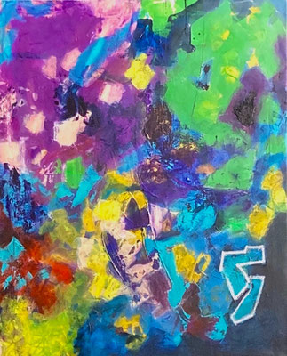 Tag - Acrylique sur toile, 100x81 cm