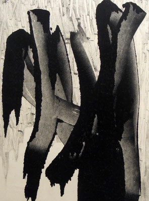 Présence-Monotype ,40x30 cm