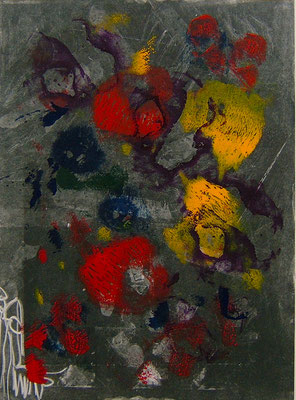Bouquet-Monotype, 40x30cm