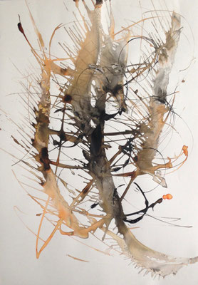 Sans titre 1, encre 70 x50 cm, 2018
