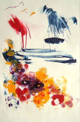 Abstraction poétique - Monotype, 50x70 cm
