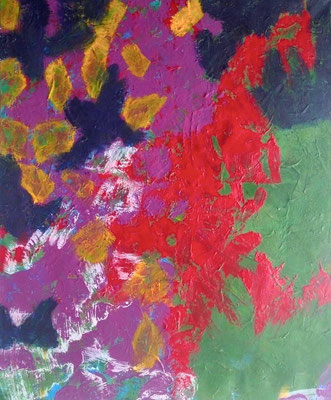 Sans titre- Acrylique sur toile, 65 x 54 cm