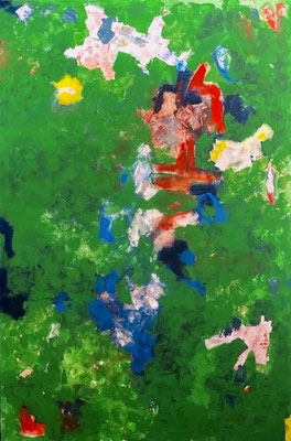 Upcycling- Acrylique sur toile, 195 x 130 cm