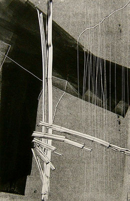 Traits simples- Monotype, 21x30 cm