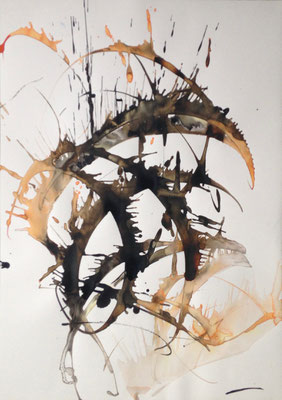 Sans titre 2, encre 70 x50 cm, 2018