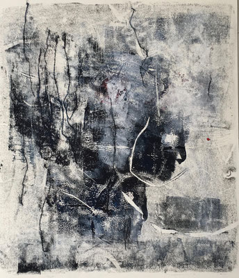 Cantus firmus-Monotype,47x42 cm