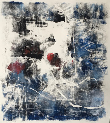 Cantus firmus -Monotype,47x42 cm