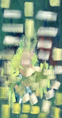 Sans titre- Technique mixte sur toile, 54x101 cm