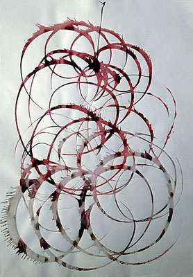 Sans titre 2, Technique mixte  70x100 cm, 2018