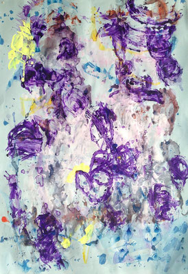 Sans titre 7, Technique mixte  70x100 cm, 2018