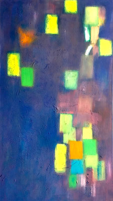 Sans titre- Technique mixte sur toile, 62x110 cm