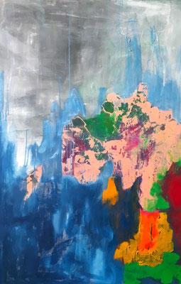 Sans titre - technique mixte, 162x114 cm