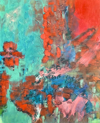 Sans titre - Technique mixte, 100x81 cm