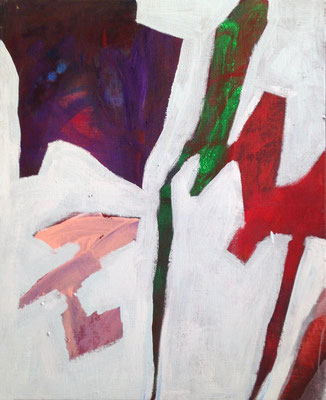 La neige fond - Acrylique sur toile, 73 x 60 cm 