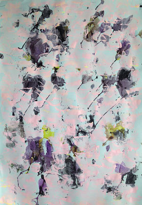 Sans titre 10, Technique mixte  70x100 cm, 2018