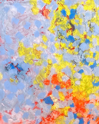 Sans titre- Acrylique sur toile, 100x81 cm