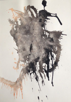 Sans titre 3, encre 70 x50 cm, 2018