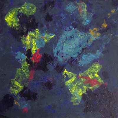 Sans titre- Acrylique sur toile, 80x80 cm