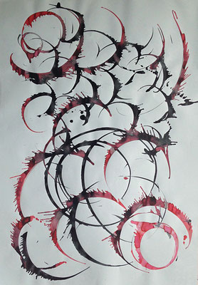 Sans titre 8, Technique mixte  70x100 cm, 2018