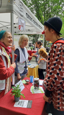 Foto: M. Gugle Gespräch mit Clownin