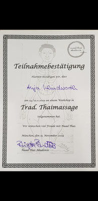 Fortbildung Thaimassage