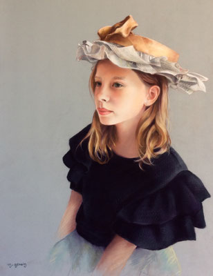 Le chapeau de papier 50 x 70 cm